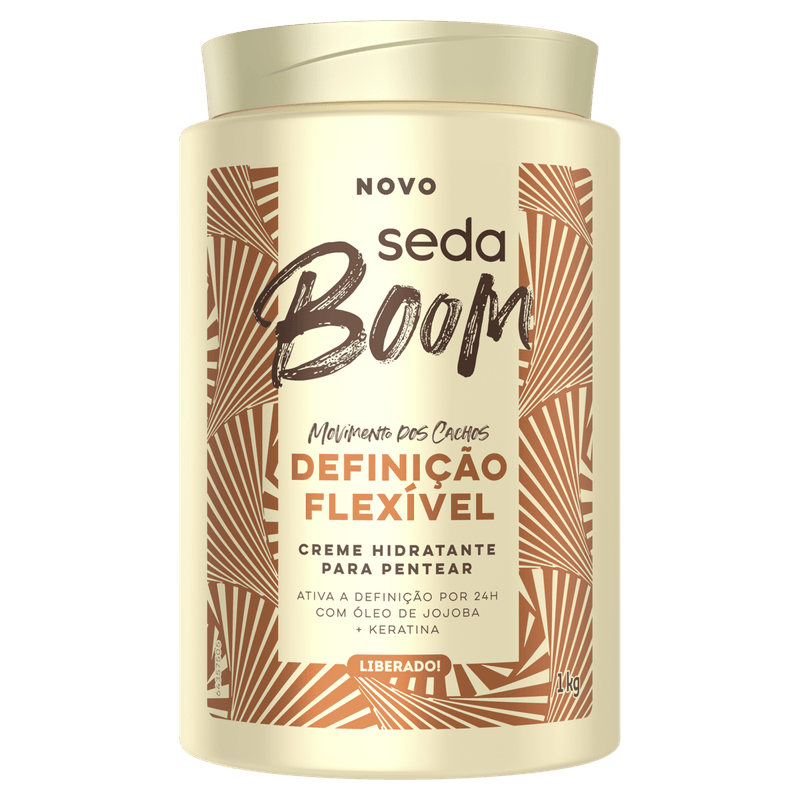 7891150095922_Creme para Pentear Seda Boom Definição Flexível Pote 1kg