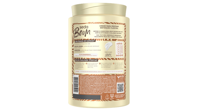 7891150095922_Creme para Pentear Seda Boom Definição Flexível Pote 1kg