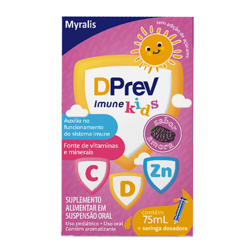 Dprev Imune Kids Amora 75ml + Seringa Dosadora
