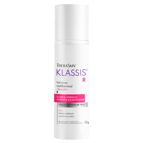 Klassis R Gel Creme Facial Multifuncional Clareador 30g