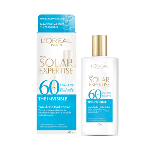 Protetor Solar L'Oréal Solar Expertise FPS60 Sem Cor 40ml