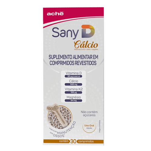 Sany D Calcio 2000UI+300mg 30 Comprimidos