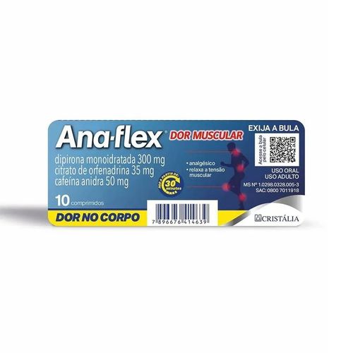 Ana-Flex Caixa 10 Comprimidos