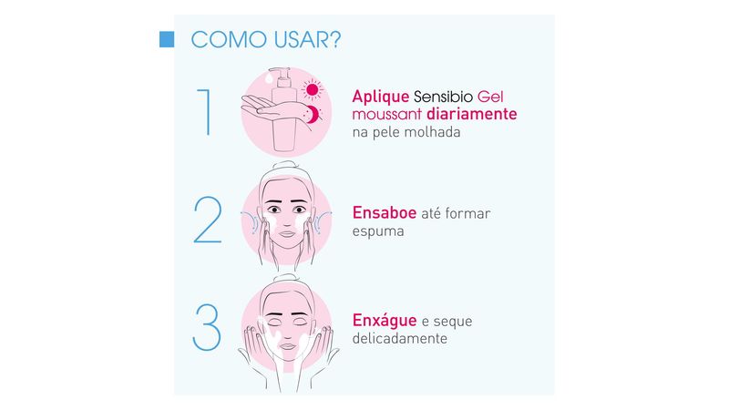 Bioderma Gel de Limpeza Facial Sensibio Gel Moussant 500ml