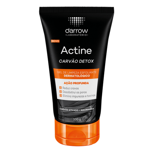 Actine Gel de Limpeza Esfoliante Carvão Detox 100g