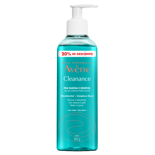 Avène Cleanance Gel de Limpeza Corpo e Rosto 20% de Desconto 300g