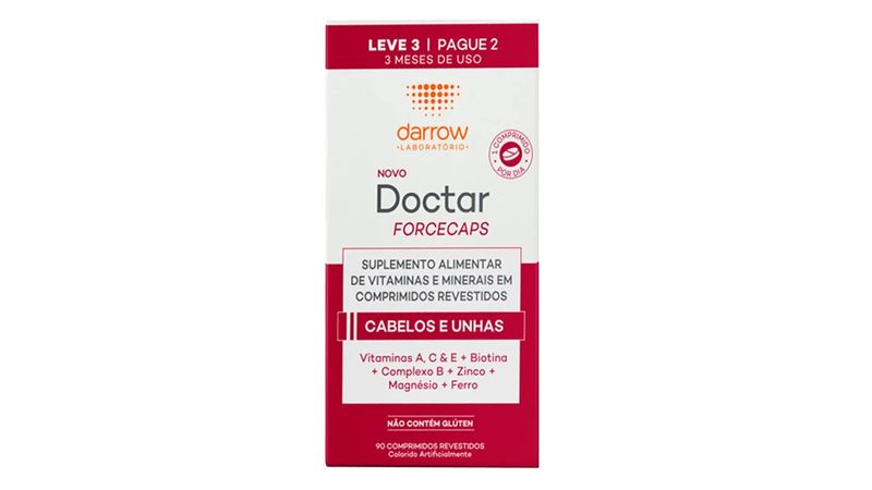 Doctar Forcecaps Caixa 90 Comprimidos Revestidos