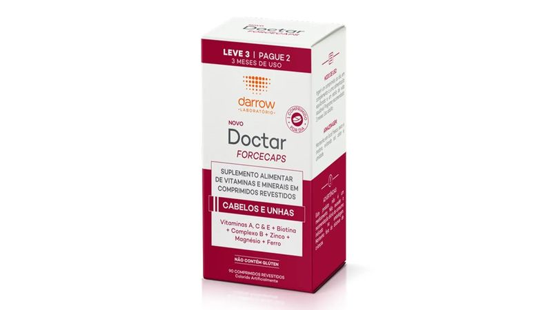 Doctar Forcecaps Caixa 90 Comprimidos Revestidos