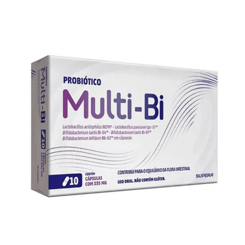 Probiótico Multi-Bi 495mg com 10 Cápsulas