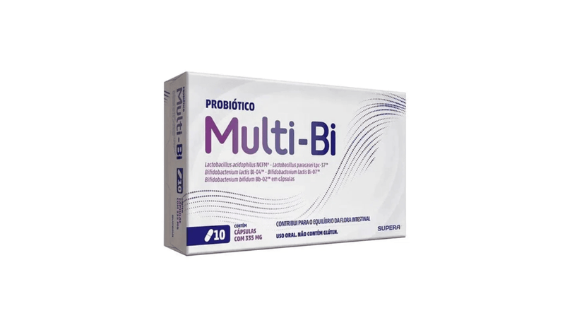 Probiótico Multi-Bi 495mg com 10 Cápsulas