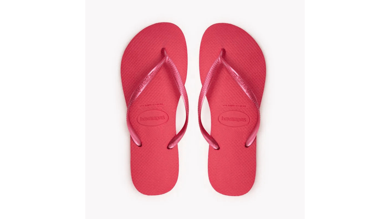 Sandália Havaianas Slim Lisa Pink Fever Numeração 33/34