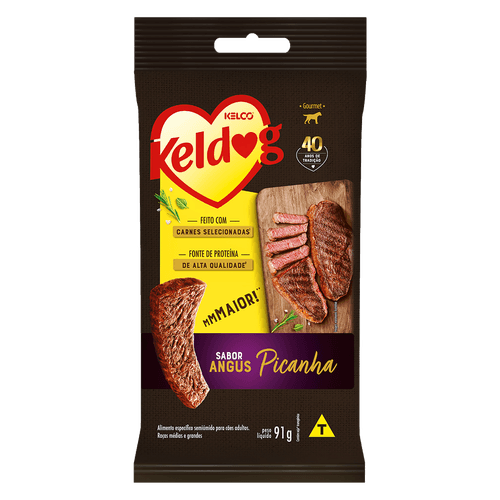 Bifinho Keldog Gourmet Angus Picanha Sachê 91g