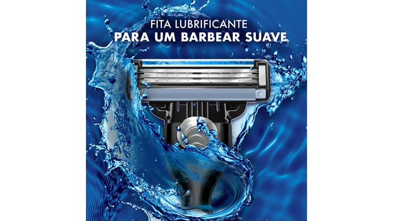 Carga para Aparelho de Barbear Mach 3 Carbono 6 Unidades