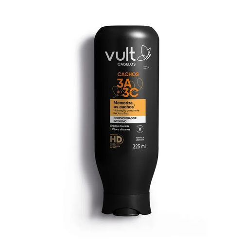 Condicionador Vult Cabelos Cachos 3A ao 3C Condicionador Intensivo Frasco 325ml