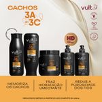 Condicionador Vult Cabelos Cachos 3A ao 3C Condicionador Intensivo Frasco 325ml