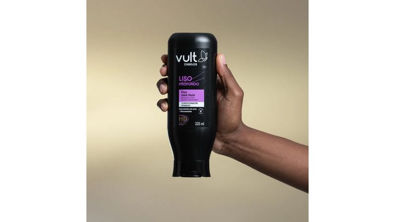 Condicionador Vult Cabelos Liso Profundo Condicionador Intensivo Frasco 325ml