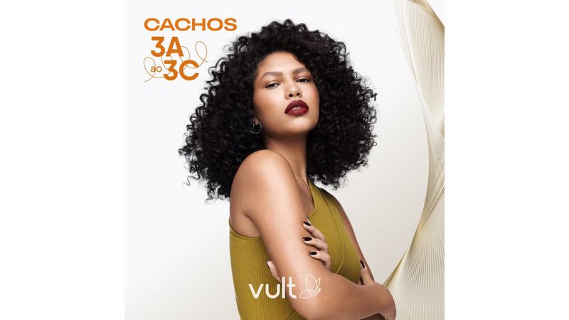 Creme para Pentear Vult Cabelos Cachos 3A ao 3C Definição Intensa 300ml