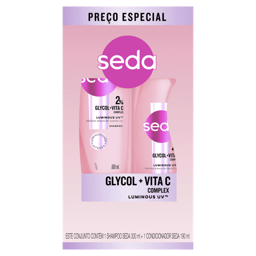 Kit Seda Luminous UV Shampoo 300ml + Condicionador 190ml