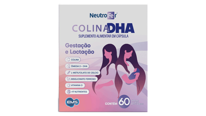Suplemento-Alimentar-Neutrofer-Colina-DHA-Gestao-e-Lactacao-60-Capsulas