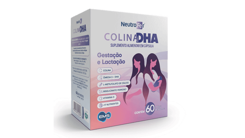 Suplemento-Alimentar-Neutrofer-Colina-DHA-Gestao-e-Lactacao-60-Capsulas