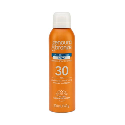 Protetor Solar Cenoura & Bronze FPS30 Aerossol Spray Contínuo 200ml