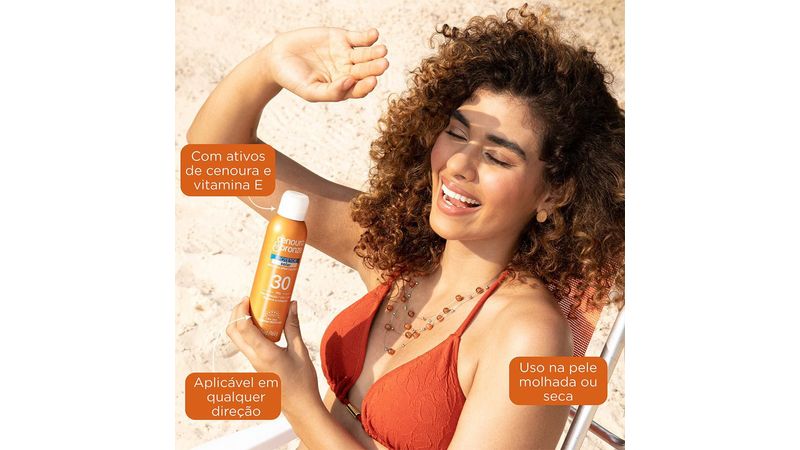 Protetor Solar Cenoura & Bronze FPS30 Aerossol Spray Contínuo 200ml