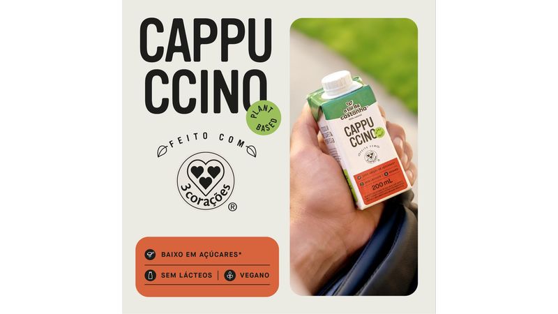 Cappuccino 3 Corações A Tal da Castanha 200ml