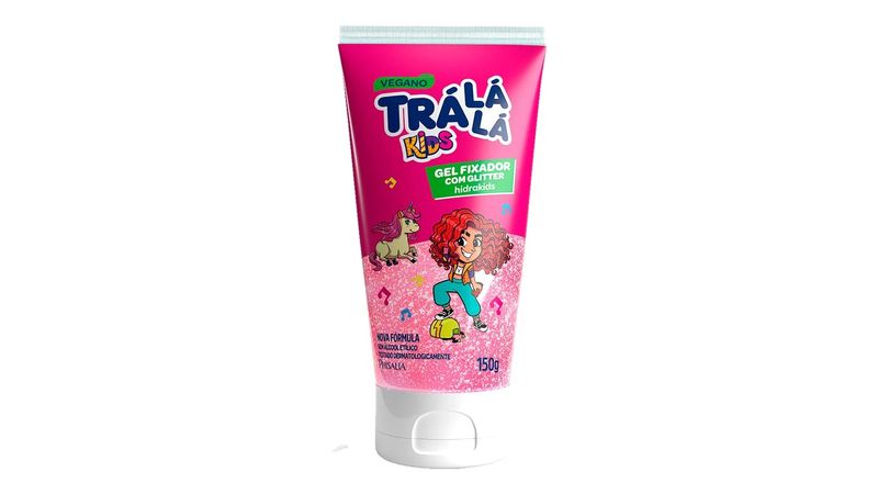 Gel Fixador Com Glitter Tra Lá Lá Kids 150g