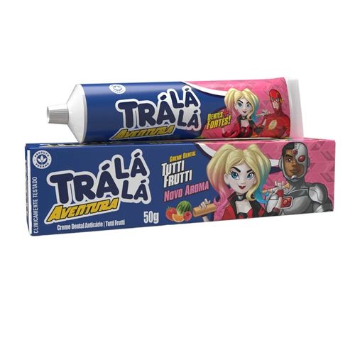 Creme Dental Infantil Tra Lá Lá Aventura Tutti-Fruiti 50g