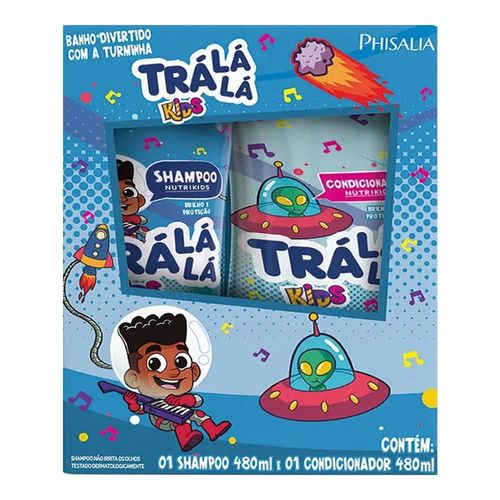 Kit Tra Lá Lá Kids Meninos Sampoo 480ml + Condicionador 480ml