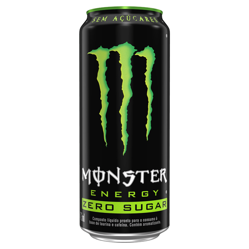 7898938890076-Energético Monster Energy Zero Açúcar Lata 473ml
