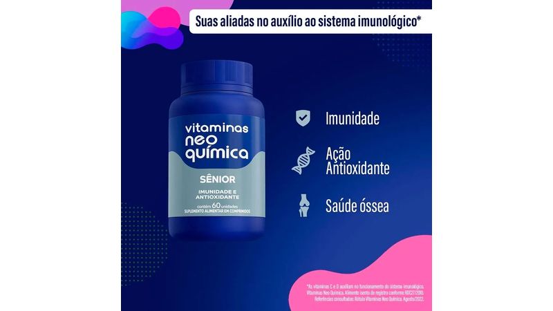 Vitamina Neo Química Sênior 60 Comprimidos