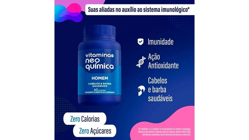 Vitamina Neo Química Homem 60 Comprimidos