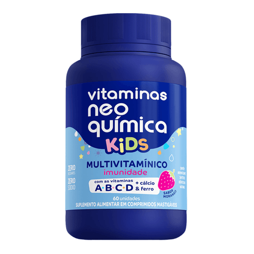 Multivitamínico Neo Química Kids Sem Açúcar 60 Comprimidos Mastigáveis