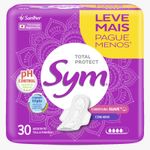 Absorvente Sym Total Protect Suave Com Abas 30 Unidades