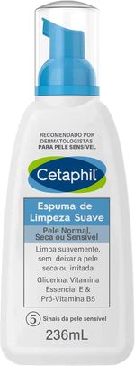 Cetaphil Espuma de Limpeza Facial Suave 263ml