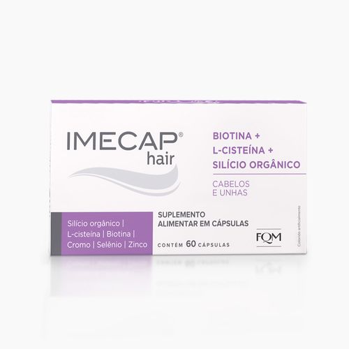 Imecap Hair Silício Orgânico Cabelos e Unhas 60 Cápsulas