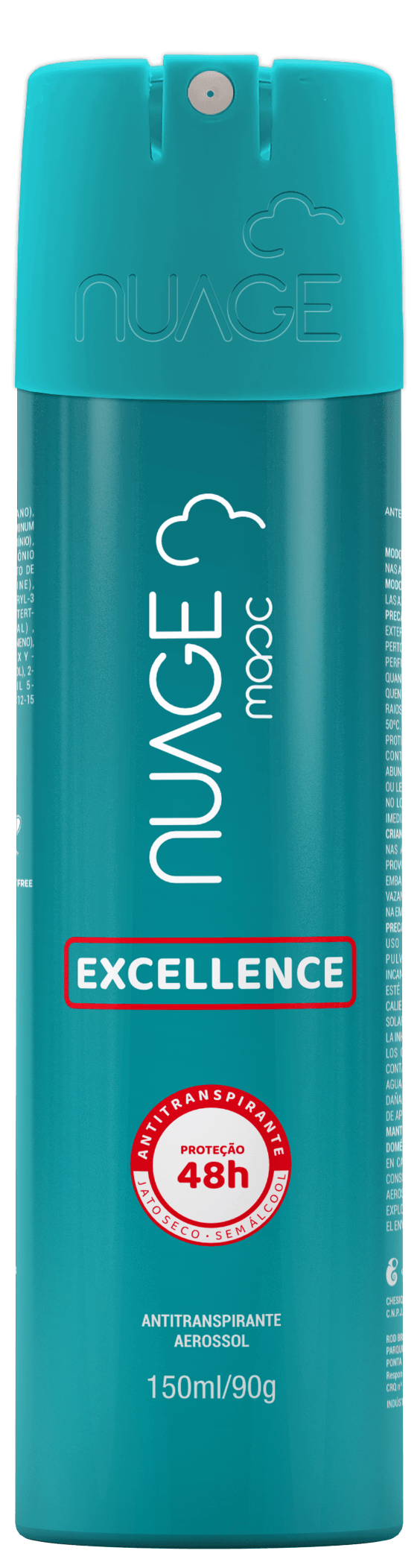 Desodorante Aerossol Nuage Excellente 48H Frasco com 150ml