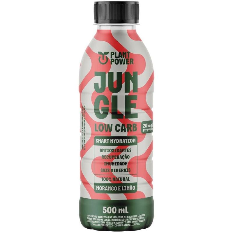 Isotônico Jungle Low Carb Morango e Limão 500ml