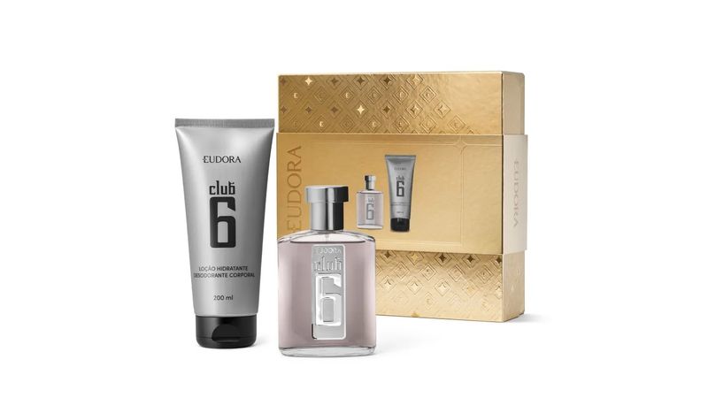 Kit Eudora Club 6 Loção Hidratante Corporal 200ml + Desodorante Colônia 95ml