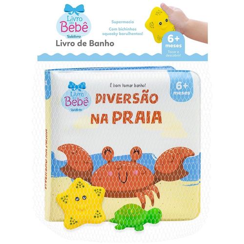 Livro de Banho Diversão na Praia Todolivro