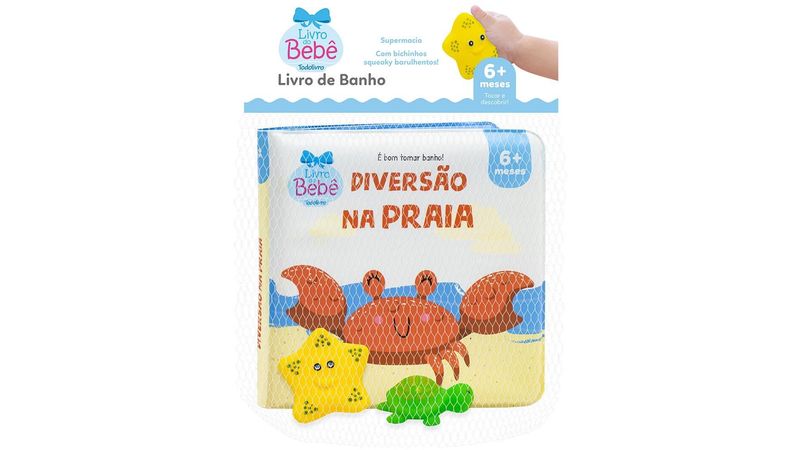 Livro de Banho Diversão na Praia Todolivro