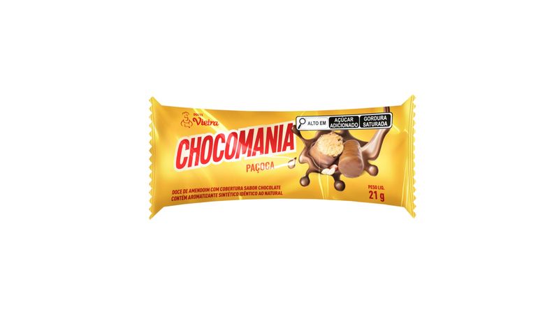 Doces Vieira Chocomania Paçoca 21g