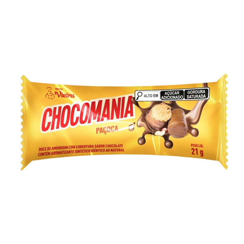 Doces Vieira Chocomania Paçoca 21g