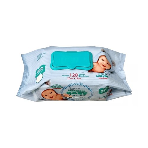 Toalhas Umedecidas Marigold Baby Premium 120 Unidades