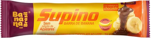 Barra Supino Banana e Chocolate ao Leite Sem Açúcar 24g