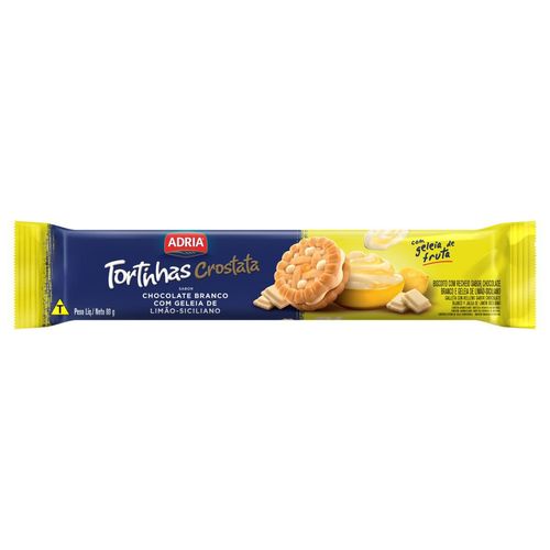 Biscoito Adria Tortinhas Crostata Limão Siciliano 80g