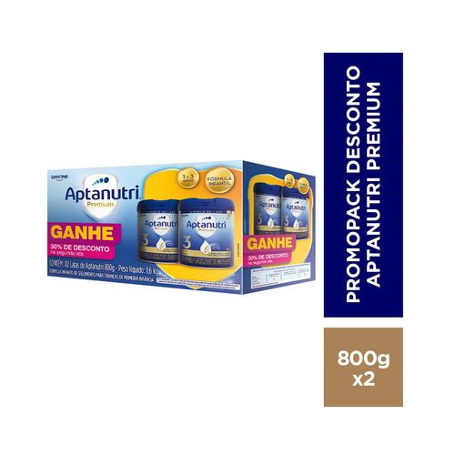 Aptanutri Premium 3 - De 1 a 3 anos 800g - Kit com 2 Unidades