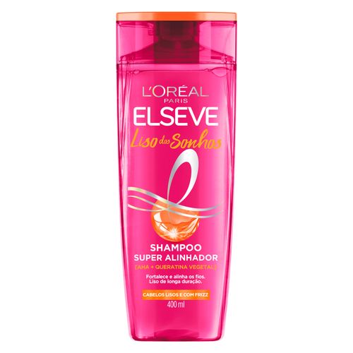Shampoo L'Oréal Elseve Liso dos Sonhos Super Alisador Frasco 400ml