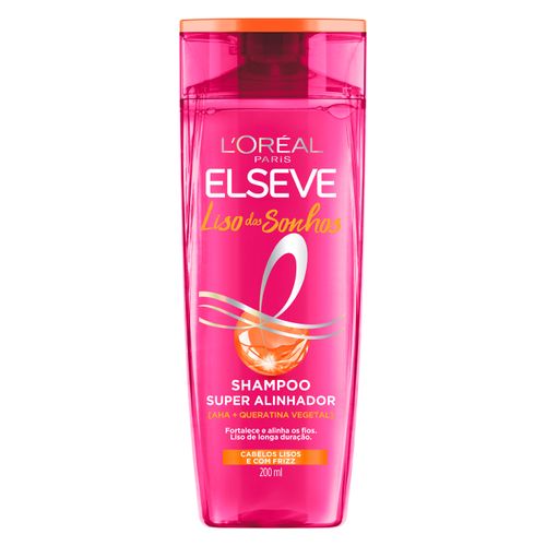 Shampoo L'Oréal Elseve Liso dos Sonhos Super Alisador Frasco 200ml